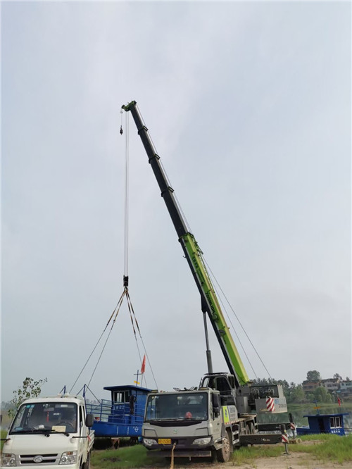 市北区桥梁建设吊装案例